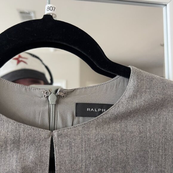 807 Ralph Lauren Black Label Knee Length Sleeveless Dress Size 4 Color Grey - Picture 2 of 4